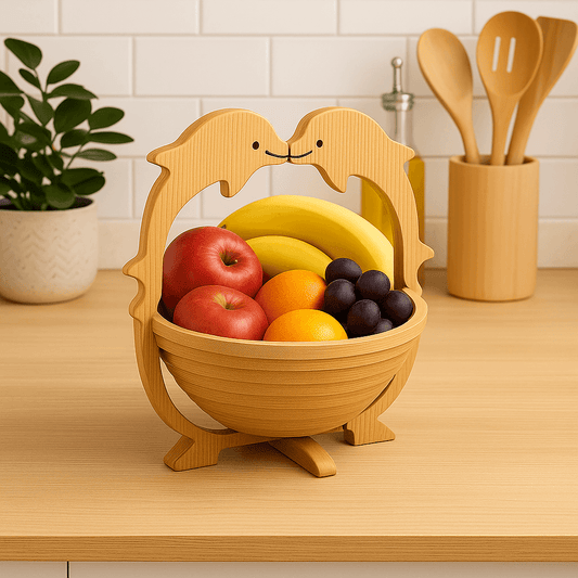 Fruteira De Mesa Dobrável - Bambu