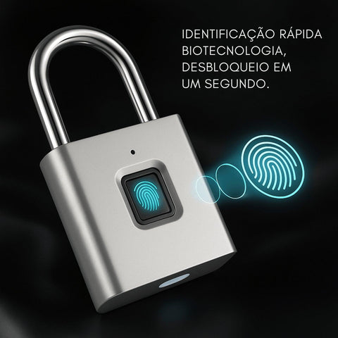 Cadeado Digital SmartLock – USB, Antirroubo e à Prova D'Água