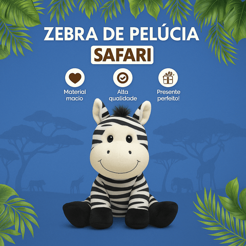 Zebra Safari de Pelúcia