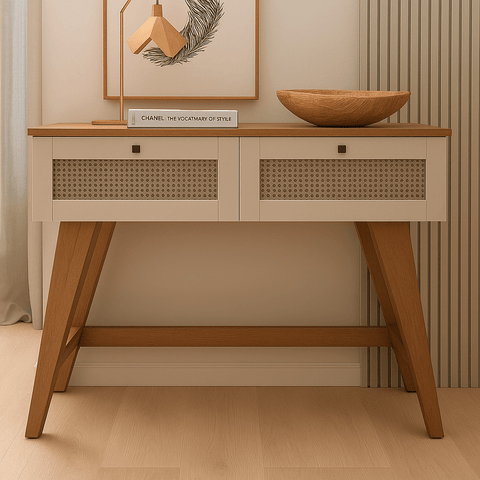 Aparador Decor - 2 Gavetas – Cinamomo/Off White