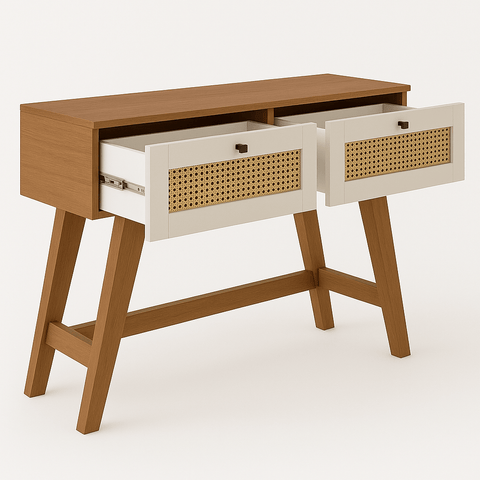 Aparador Decor - 2 Gavetas – Cinamomo/Off White