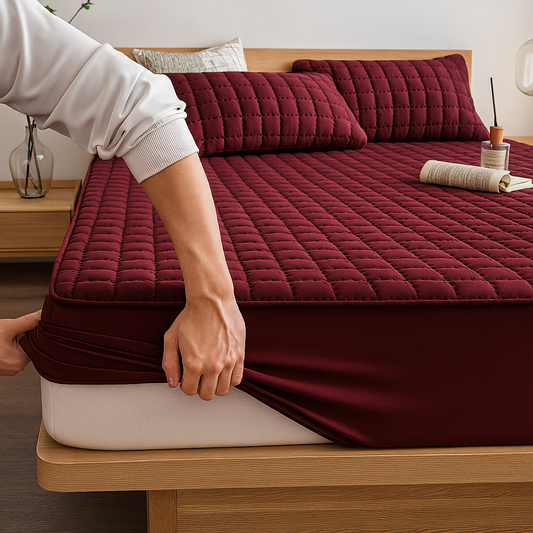 SleepGuard 2 em 1 – Capa Protetora e Lençol Impermeável com Elástico