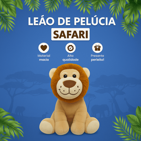 Leão Safari De Pelúcia