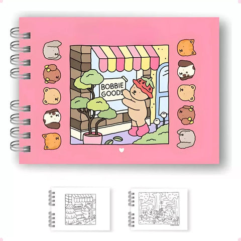 Kit de canetinhas + Caderno Bobbie Goods Canetas com ponta dupla