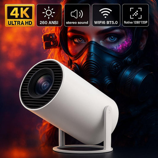 Projetor Portátil Cinemax – Android 11 - 4K HD 150 polegadas