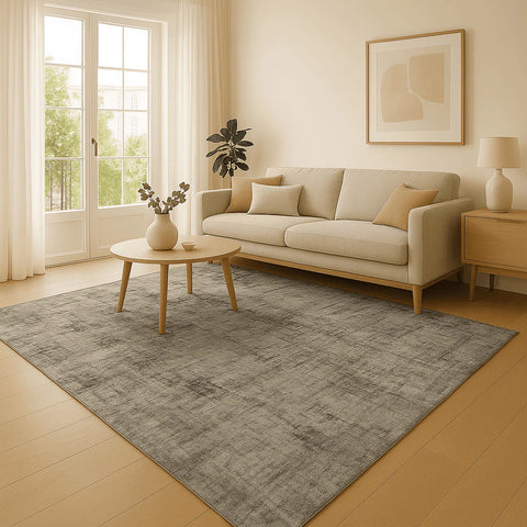 Tapete de Quarto Grande Jacquard - Geométrico Bege