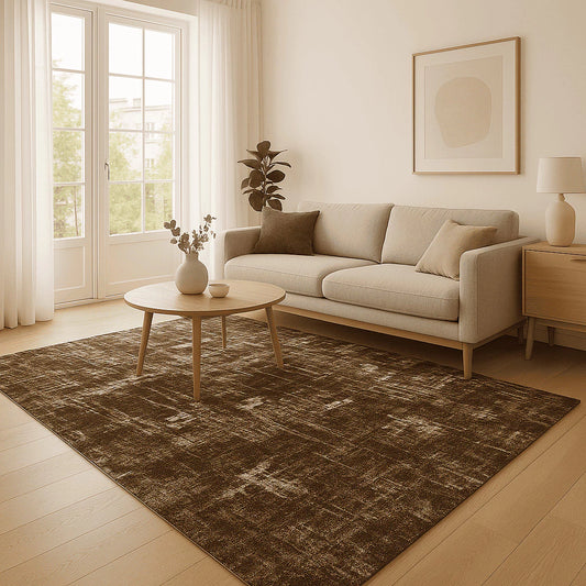 Tapete de Quarto Grande Jacquard - Geométrico Bege