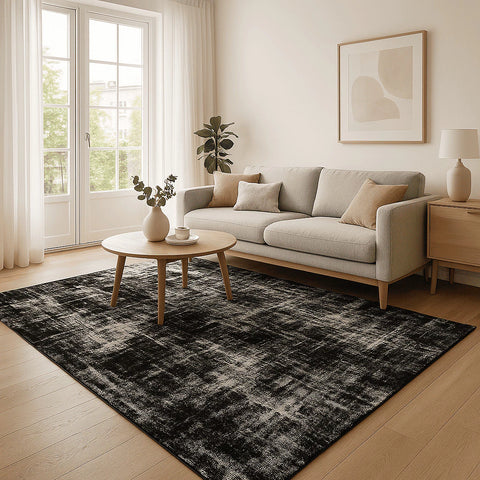Tapete de Quarto Grande Jacquard - Geométrico Bege