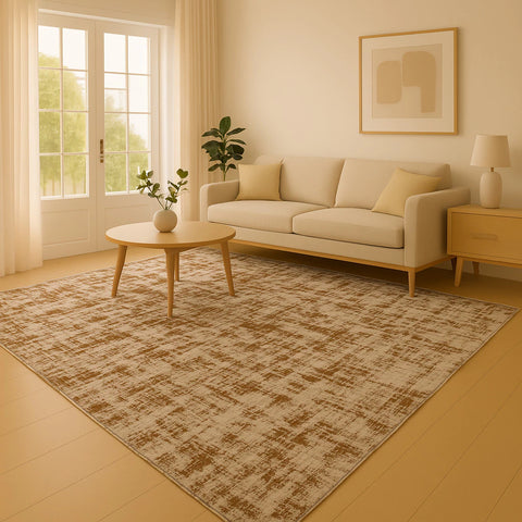 Tapete de Quarto Grande Jacquard - Geométrico Bege